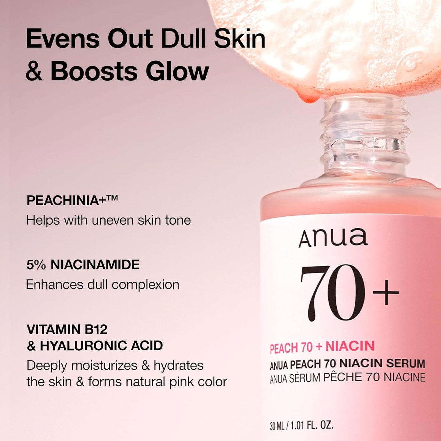 ANUA Peach 70% Niacin Serum (30ml)