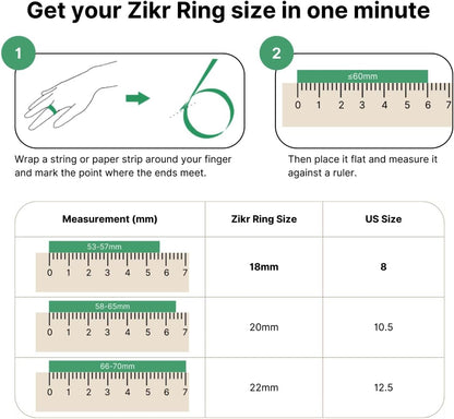 Smart Tasbih Zikr Ring